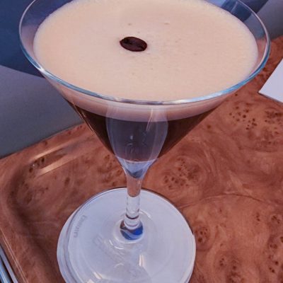 Emirates Business Class Lounge / Bar on an A380 - Espresso Martini